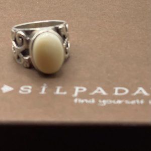 Silpada White Bamboo Coral Ring
